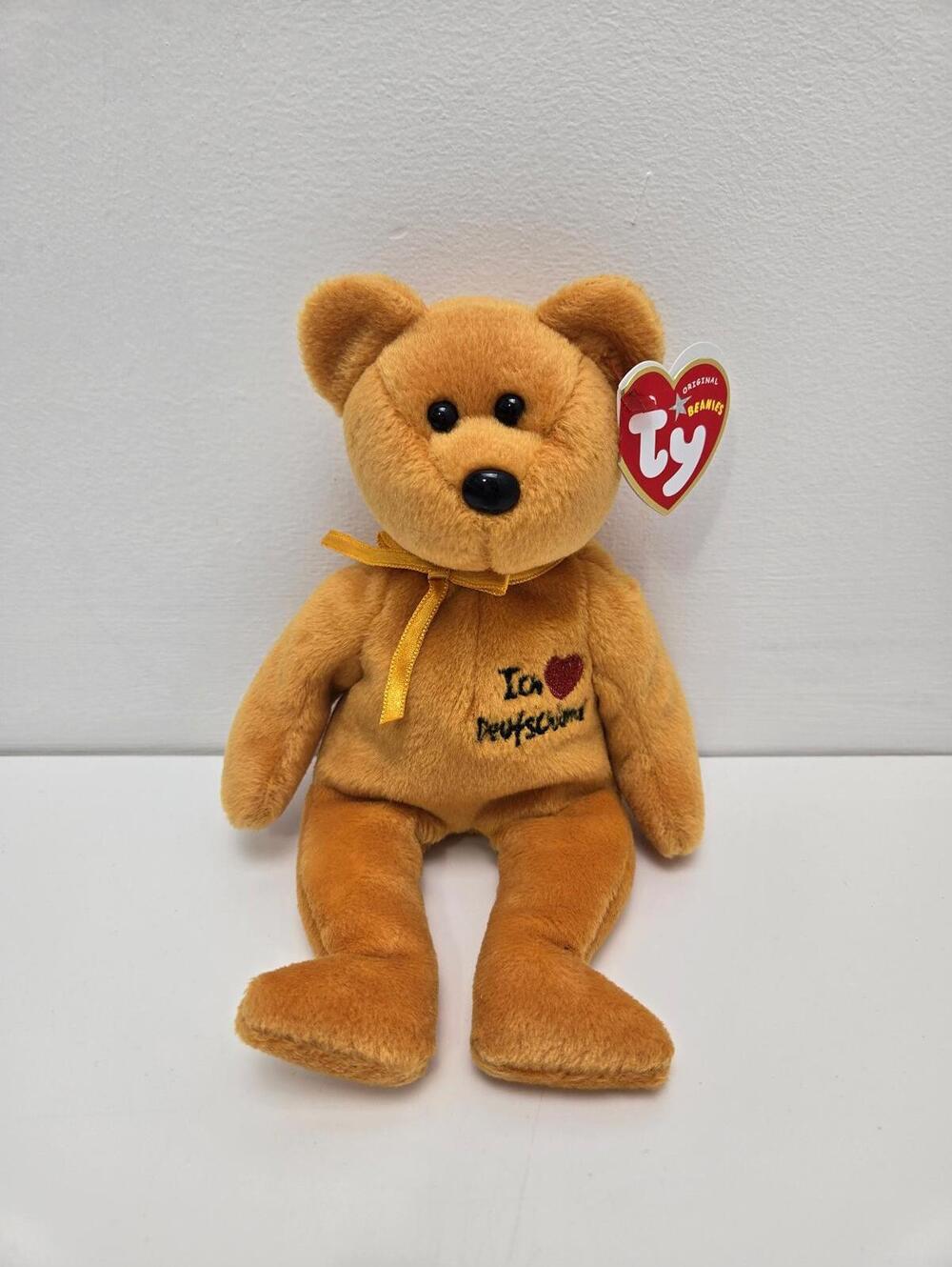 Ty Beanie Baby “Friedrich” the Bear - I Love Deutschland - Germany (8.5 inch)